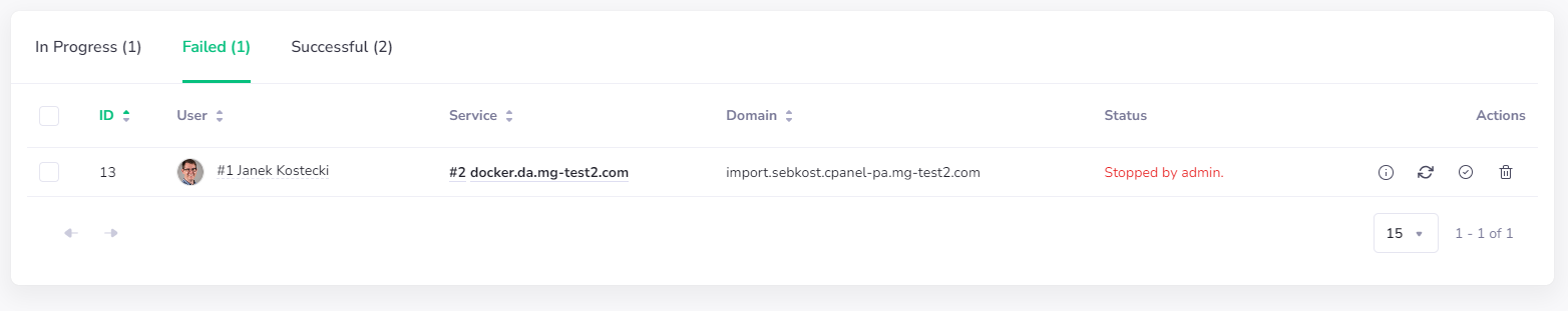 Failed migrations - PanelAlpha Documentation